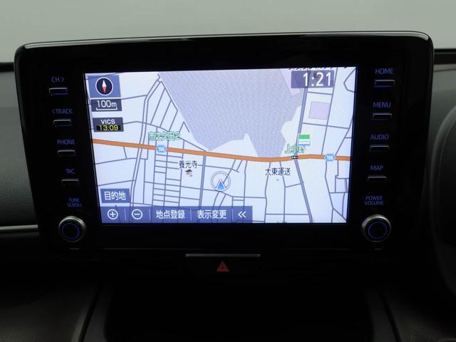 ヤリスクロス ハイブリッドＺ　全方位モニター　ナビ　ＥＴＣ　ナビ　テレビチューナー　バックカメラ　全方位モニター　キーフリー　イモビライザー　アイドリングストップ　ＥＴＣ　ハイブリッド車　アルミホイール　ＬＥＤヘッドライト　ワンオーナー　禁煙車（3枚目）