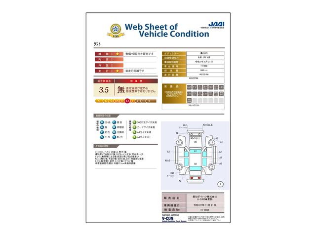車両状態評価書