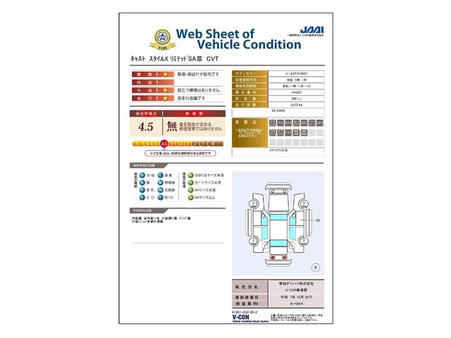 車両状態評価書