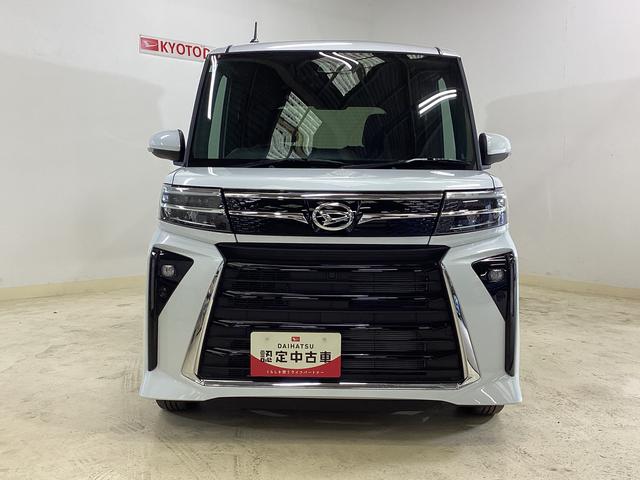 タント カスタムＸ　届出済み未使用車　両側電動スライドドア　両側電動スライドドア　前後コーナーセンサー　前席シートヒーター　電子パーキング　オートマチックハイビーム　ＬＥＤヘッドライト　スマートキー　プッシュスタート　１４インチ純正アルミホイール　ＡＢＳ（2枚目）