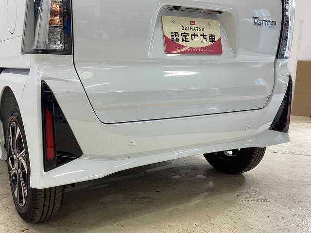 タント カスタムＸ　届出済み未使用車　両側電動スライドドア　両側電動スライドドア　前後コーナーセンサー　前席シートヒーター　電子パーキング　オートマチックハイビーム　ＬＥＤヘッドライト　スマートキー　プッシュスタート　１４インチ純正アルミホイール　ＡＢＳ（13枚目）