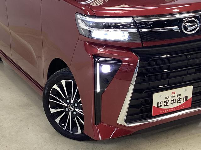 タント カスタムＲＳ　ターボ　ワンオーナー　両側電動スライドドア　ワンオーナー　９インチディスプレイオーディオ　バックカメラ　両側電動スライドドア　前後コーナーセンサー　前席シートヒーター　ＵＳＢ　Ｂｌｕｅｔｏｏｔｈ　　スマートキー　１５インチ純正アルミホイール（3枚目）