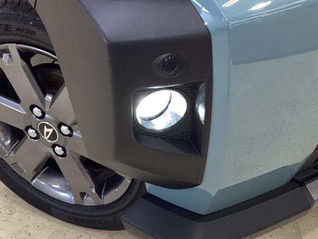 タフト G ダーククロムベンチャー 4WD 届出済み未使用車 4WD バックカメラ対応 クルーズコントロール 前後コーナーセンサー スカイフィールトップ 前席シートヒーター オートライト LEDヘッドライト USB 電子パーキング 15インチ純正アルミホイール(9枚目)