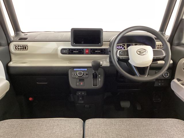 ムーヴキャンバス ストライプスＧ　届出済み未使用車　両側電動スライドドア　前後コーナーセンサー　両側電動スライドドア　シートヒーター　ホットカップホルダー　バックカメラ　スマートキー　プッシュスタート　オートブレーキホールド　ＬＥＤヘッドライト　ＵＳＢチャージャー（2枚目）