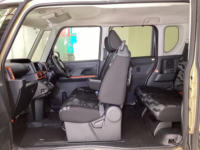 タント ファンクロス シートヒーター 前後コーナーセンサー 両側電動スライドドア 前後コーナーセンサー バックカメラ スマートキー 前席シートヒーター ルーフレール オートマチックハイビーム オートブレーキホールド 14インチ純正アルミホイール ABS(5枚目)