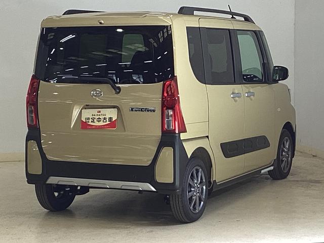 タント ファンクロス シートヒーター 前後コーナーセンサー 両側電動スライドドア 前後コーナーセンサー バックカメラ スマートキー 前席シートヒーター ルーフレール オートマチックハイビーム オートブレーキホールド 14インチ純正アルミホイール ABS(14枚目)