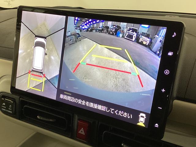 ムーヴキャンバス ストライプスG 純正ナビ ドラレコパノラマモニター ETC 純正ナビ パノラマモニター 純正前後ドラレコ ETC 両側電動スライド ルーフキャリア コーナーセンサー シートヒーター ホッとカップホルダー USB Bluetooth オートマチックハイビーム(3枚目)