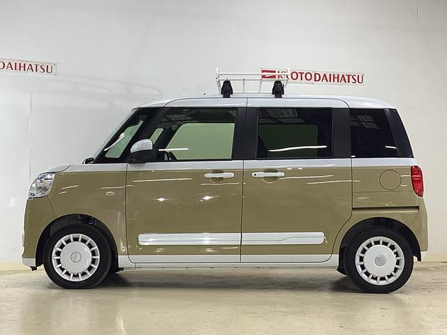 ムーヴキャンバス ストライプスG 純正ナビ ドラレコパノラマモニター ETC 純正ナビ パノラマモニター 純正前後ドラレコ ETC 両側電動スライド ルーフキャリア コーナーセンサー シートヒーター ホッとカップホルダー USB Bluetooth オートマチックハイビーム(14枚目)