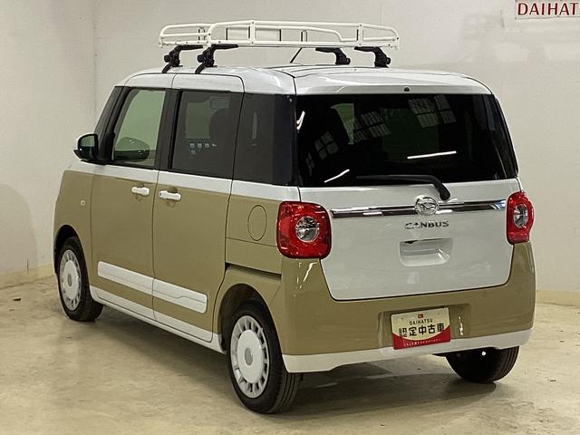 ムーヴキャンバス ストライプスG 純正ナビ ドラレコパノラマモニター ETC 純正ナビ パノラマモニター 純正前後ドラレコ ETC 両側電動スライド ルーフキャリア コーナーセンサー シートヒーター ホッとカップホルダー USB Bluetooth オートマチックハイビーム(18枚目)