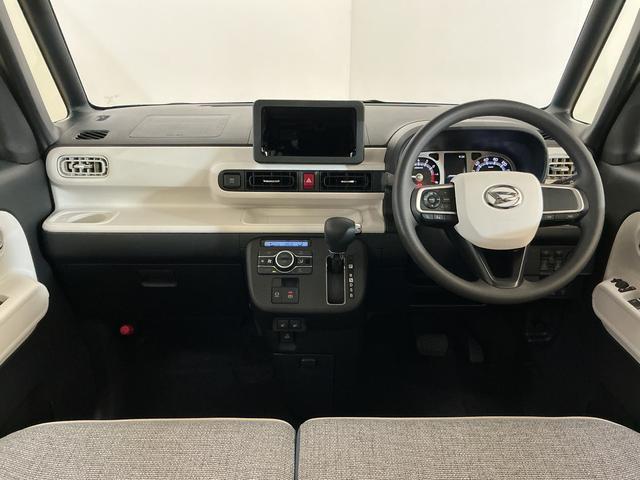 ムーヴキャンバス ストライプスG 届け出済み未使用車 両側電動スライドドア 届け出済み未使用車 バックカメラ 両側電動スライドドア シートヒーター ホッとカップホルダー オートマチックハイビーム 前後コーナーセンサー 電子パーキング オートブレーキホールド USBチャージャー(2枚目)