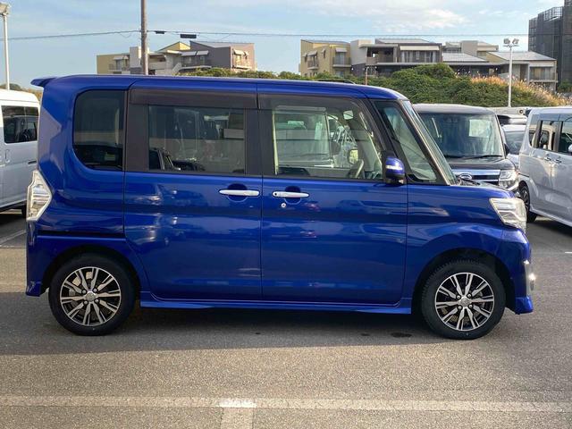 タント カスタムＸ　トップエディションＳＡＩＩ　ダイハツ認定中古車　予防安全機能スマートアシスト搭載　アイドリングストップ　アルミホイール　片側パワースライドドア　シートリフター　ナビゲーション　セキュリティアラーム　フォグランプ　キーフリーキー（4枚目）