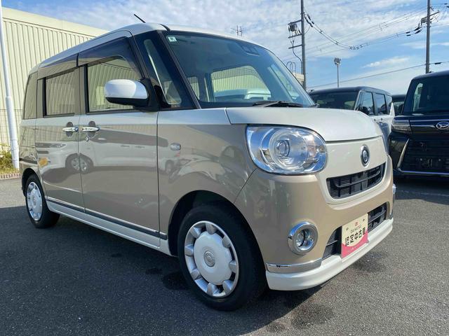 ムーヴキャンバス Ｇメイクアップ　ＳＡＩＩＩ　パノラマモニター　ダイハツ認定中古車　予防安全機能スマートアシスト搭載　アイドリングストップ　パノラマモニター　両側パワースライドドア　シートリフター　フォグランプ　ナビゲーションセキュリティアラーム　キーフリーキー（6枚目）