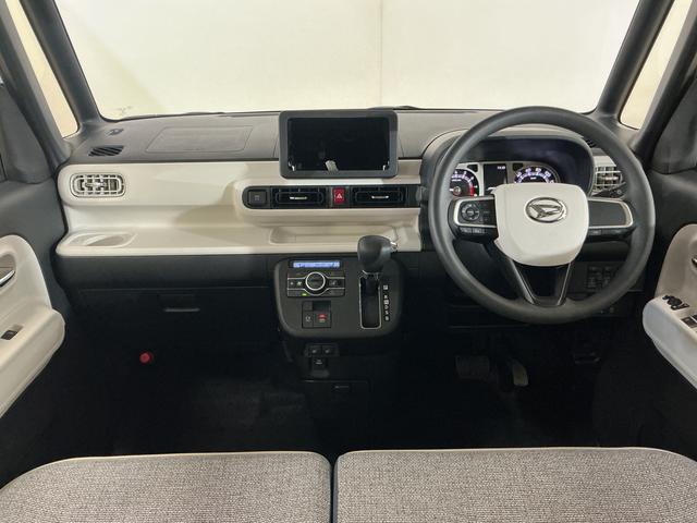 ムーヴキャンバス ストライプスＧ　届出済未使用車　両側リヤパワースライドドア　届出済未使用車　スマートアシスト　バックカメラ　両側リヤパワースライドドア　プッシュボタンエンジンスタート　ＬＥＤヘッドライト　コーナーセンサ　オートエアコン　オートライト　シートヒーター　ＡＢＳ（2枚目）