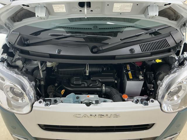 ムーヴキャンバス ストライプスＧ　届出済未使用車　両側リヤパワースライドドア　届出済未使用車　スマートアシスト　バックカメラ　両側リヤパワースライドドア　プッシュボタンエンジンスタート　ＬＥＤヘッドライト　コーナーセンサ　オートエアコン　オートライト　シートヒーター　ＡＢＳ（60枚目）