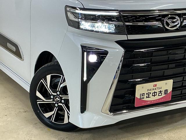 タント カスタムＸ　デモカー　全方位カメラ　両側電動スライドドア　デモカー　パノラマモニター　両側電動スライドドア　前席シートヒーター　前後コーナーセンサー　１４インチ純正アルミホイール　オートマチックハイビーム　オートブレーキホールド付き電子パーキング　スペアキー（8枚目）