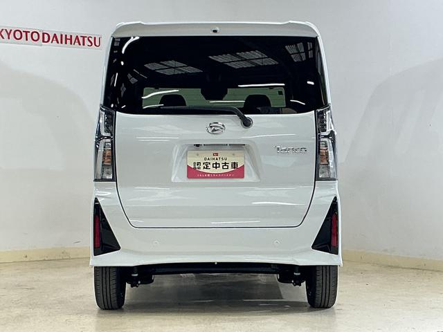 タント カスタムＸ　デモカー　全方位カメラ　両側電動スライドドア　デモカー　パノラマモニター　両側電動スライドドア　前席シートヒーター　前後コーナーセンサー　１４インチ純正アルミホイール　オートマチックハイビーム　オートブレーキホールド付き電子パーキング　スペアキー（15枚目）