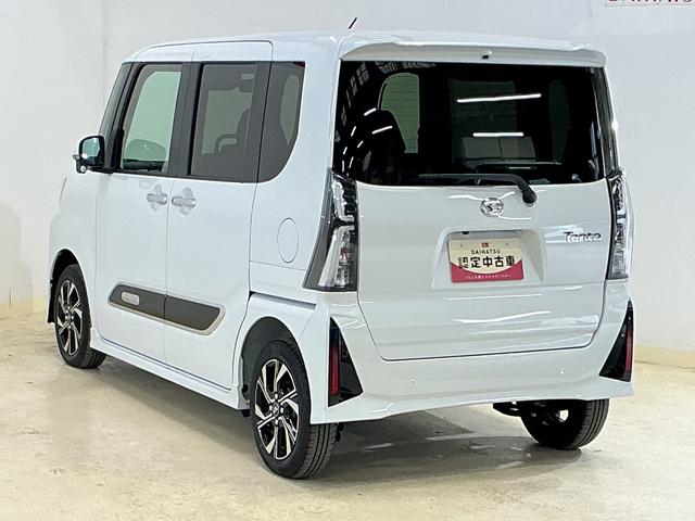 タント カスタムＸ　デモカー　全方位カメラ　両側電動スライドドア　デモカー　パノラマモニター　両側電動スライドドア　前席シートヒーター　前後コーナーセンサー　１４インチ純正アルミホイール　オートマチックハイビーム　オートブレーキホールド付き電子パーキング　スペアキー（17枚目）