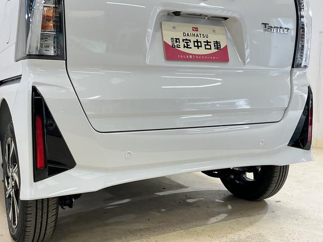 タント カスタムＸ　デモカー　全方位カメラ　両側電動スライドドア　デモカー　パノラマモニター　両側電動スライドドア　前席シートヒーター　前後コーナーセンサー　１４インチ純正アルミホイール　オートマチックハイビーム　オートブレーキホールド付き電子パーキング　スペアキー（18枚目）