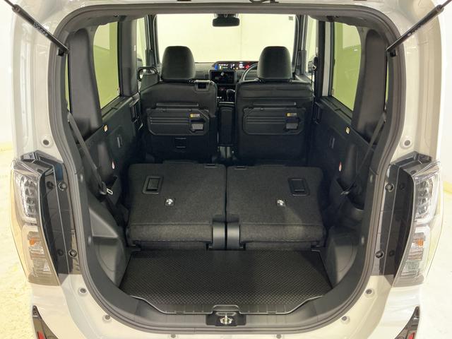 タント カスタムＸ　デモカー　全方位カメラ　両側電動スライドドア　デモカー　パノラマモニター　両側電動スライドドア　前席シートヒーター　前後コーナーセンサー　１４インチ純正アルミホイール　オートマチックハイビーム　オートブレーキホールド付き電子パーキング　スペアキー（33枚目）