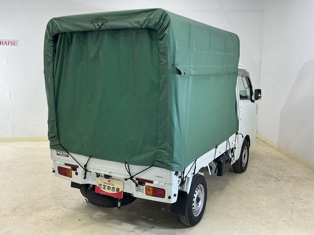 ピクシストラック エクストラSAIIIt ワンオーナー 幌付き車両 切替式4WD 構造変更済 AT車 ナビ ETC ドラレコ バックカメラ 荷台作業灯 コーナーセンサー LEDヘッドライト 横滑り防止装置 キーレスエントリー オートライト(31枚目)