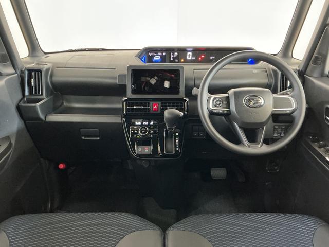 タント カスタムＸ　届出済み未使用車　パノラマモニター　電動スライド　届出済み未使用車　パノラマモニター　両側電動スライドドア　前席シートヒーター　前後コーナーセンサー　電子パーキング　オートブレーキホールド　オートマチックハイビーム　１４インチ純正アルミホイール（2枚目）