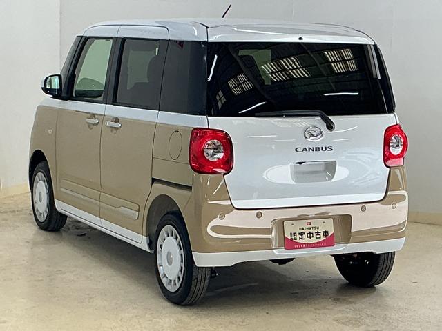 ムーヴキャンバス ストライプスＧ　届出済み未使用車　４ＷＤ　バックカメラ　届出済み未使用車　４ＷＤ　バックカメラ　両側電動スライドドア　前席シートヒーター　前後コーナーセンサー　ホッとカップホルダー　電子パーキング　オートブレーキホールド　オートマチックハイビーム　ＵＳＢ（16枚目）