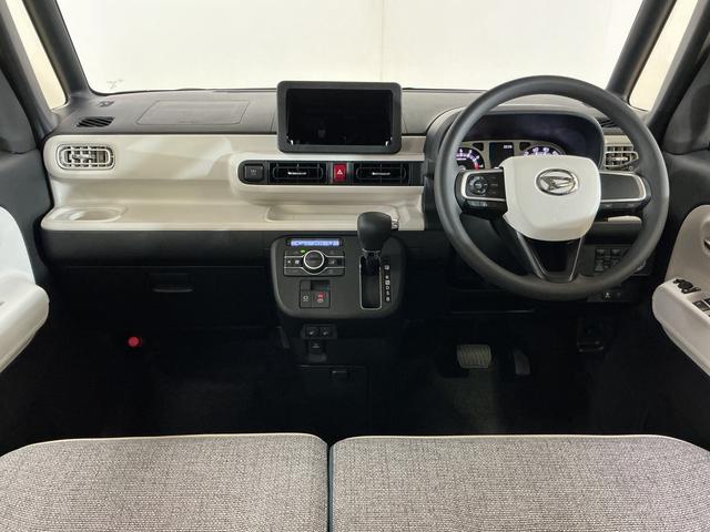 ムーヴキャンバス ストライプスＧ　届出済未使用車　スマートアシスト　届出済未使用車　スマートアシスト　バックカメラ　両側リヤパワースライドドア　プッシュボタンエンジンスタート　ＬＥＤヘッドライト　コーナーセンサー　オートエアコン　オートライト　シートヒーター　ＡＢＳ（2枚目）