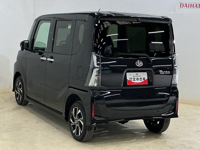 タント カスタムＸ　届出済み未使用車　４ＷＤ　パノラマモニター　届出済み未使用車　４ＷＤ　全周囲カメラ　両側電動スライドドア　前席シートヒーター　前後コーナーセンサー　電子パーキング　オートブレーキホールド　オートマチックハイビーム　１４インチ純正アルミホイール（18枚目）
