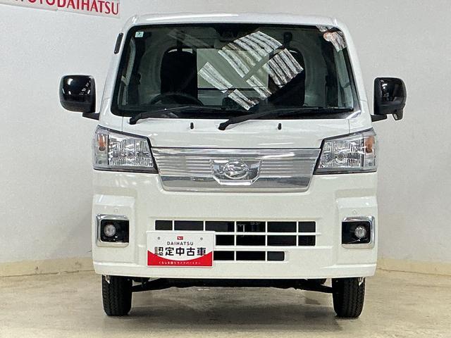 ハイゼットトラック ＥＸＴ　ワンオーナー　４ＷＤ　ＣＶＴ車　リアコーナーセンサー　ワンオーナー　４ＷＤ　ＣＶＴ車　リアコーナーセンサー　オートマチックハイビーム　３方開　荷台作業灯　オートライト　横滑り防止装置　スマアシ　アイドリングストップ　プッシュスタート　スマートキー（6枚目）
