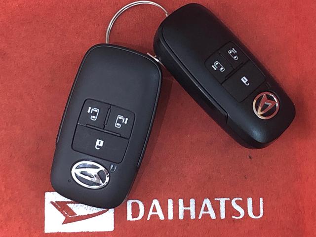 ストライプスGターボ 後席両側パワースライドドア キーフリー バックモニター 電動パーキングブレーキ 運転席・助手席シートヒーター サイドエアバッグ LEDヘッドライト・フォグランプ オートエアコン オートライト セキュリティーアラーム機能(48枚目)