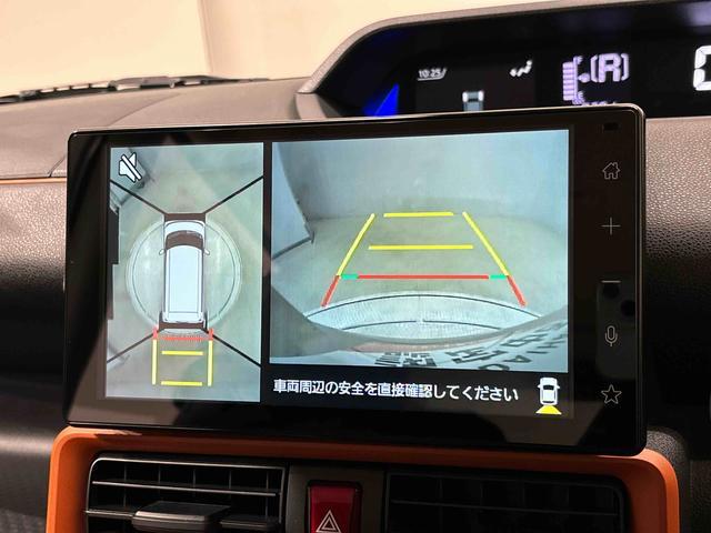 タント ファンクロスターボ　ディスプレイオーディオ　パノラマカメラ　ＬＥＤオートライト　パワースライドドアウェルカムオープン機能　電動パーキングブレーキ　運転席助手席シートヒーター　アルミホイールキーフリーシステム　　オート電動格納式ドアミラー（3枚目）