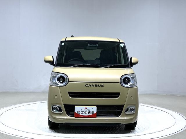 ムーヴキャンバス セオリーＧターボ　２ＷＤ　ＣＶＴ車　バックカメラ　ＬＥＤヘッドランプ＆フォグランプ　オート電動格納ドアミラー　キーフリーシステム　両側電動スライドドア　運転席・助手席シートヒーター　オートエアコン　アダプティブクルーズコントロール（6枚目）