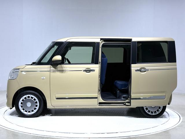 ムーヴキャンバス セオリーＧターボ　２ＷＤ　ＣＶＴ車　バックカメラ　ＬＥＤヘッドランプ＆フォグランプ　オート電動格納ドアミラー　キーフリーシステム　両側電動スライドドア　運転席・助手席シートヒーター　オートエアコン　アダプティブクルーズコントロール（8枚目）