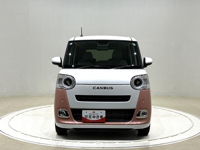 ムーヴキャンバス ストライプスＧ　電動パーキングブレーキ　バックカメラ　ＬＥＤオートライト・フォグランプ　電動パーキングブレーキ　プッシュボタンスタート　セキュリティアラーム　バックカメラ　両側パワースライドドアウエルカムオープン機能　オート電動格納式ドアミラー（6枚目）