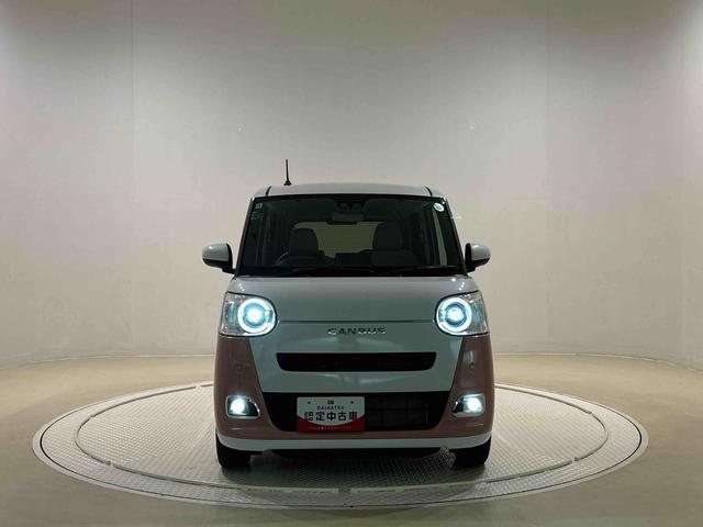 ムーヴキャンバス ストライプスＧ　電動パーキングブレーキ　バックカメラ　ＬＥＤオートライト・フォグランプ　電動パーキングブレーキ　プッシュボタンスタート　セキュリティアラーム　バックカメラ　両側パワースライドドアウエルカムオープン機能　オート電動格納式ドアミラー（44枚目）