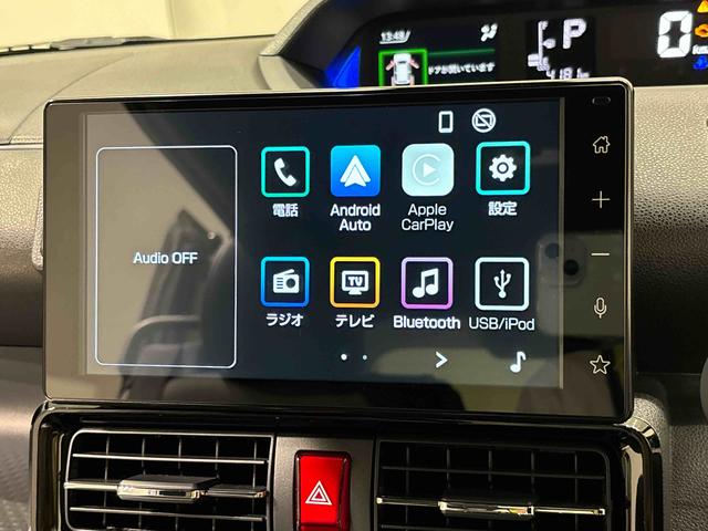 タント カスタムＲＳ　９インチディスプレイオーディオ　ＬＥＤオートライト　パワースライドドアウェルカムオープン機能　電動パーキングブレーキ　運転席助手席シートヒーター　アルミホイール　キーフリーシステム　　オート電動格納式ドアミラー（6枚目）