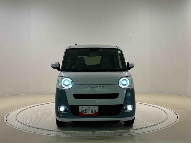 ムーヴキャンバス ストライプスＧターボ　ディスプレイオーディオ　ＬＥＤオートライト・フォグランプ　電動パーキングブレーキ　プッシュボタンスタート　セキュリティアラーム　バックカメラ　両側パワースライドドアウエルカムオープン機能　オート電動格納式ドアミラー（44枚目）