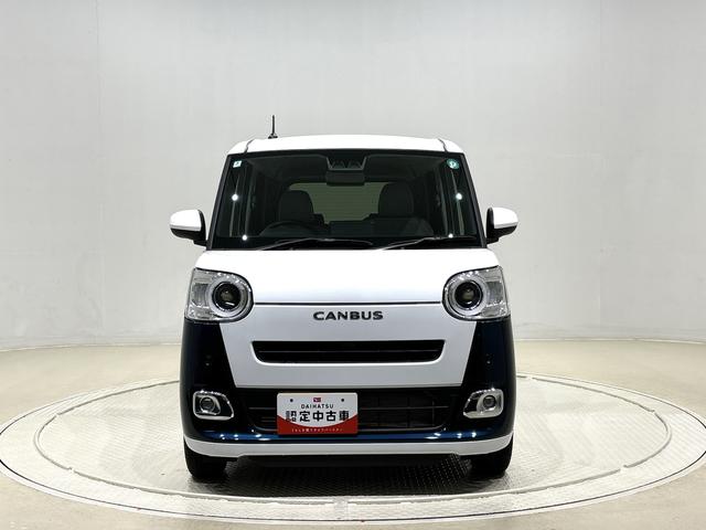 ムーヴキャンバス ストライプスＧ　バックカメラ　電動パーキングブレーキ　ＬＥＤオートライト・フォグランプ　電動パーキングブレーキ　プッシュボタンスタート　セキュリティアラーム　バックカメラ　両側パワースライドドアウエルカムオープン機能　オート電動格納式ドアミラー（6枚目）