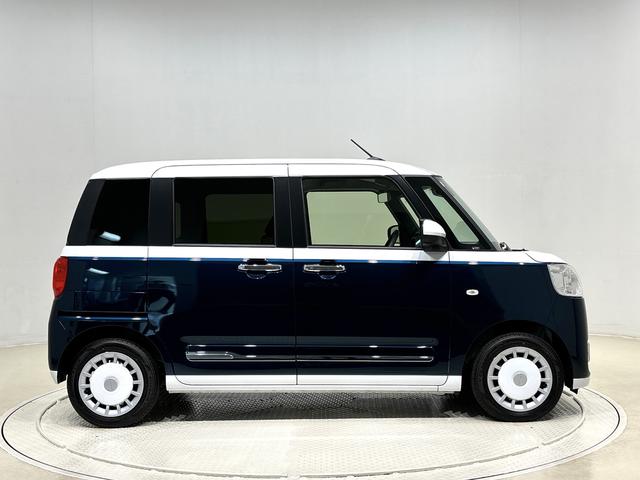 ムーヴキャンバス ストライプスＧ　バックカメラ　電動パーキングブレーキ　ＬＥＤオートライト・フォグランプ　電動パーキングブレーキ　プッシュボタンスタート　セキュリティアラーム　バックカメラ　両側パワースライドドアウエルカムオープン機能　オート電動格納式ドアミラー（7枚目）