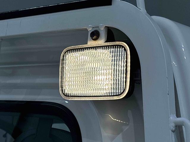 ハイゼットトラック スタンダード 農用スペシャル AM・FMラジオ 4WD ハロゲンヘッドランプ トップシェイドガラス 大型荷台作業灯 運転席バニティミラー AM・FMラジオ ガードフレーム スペアタイヤ(42枚目)