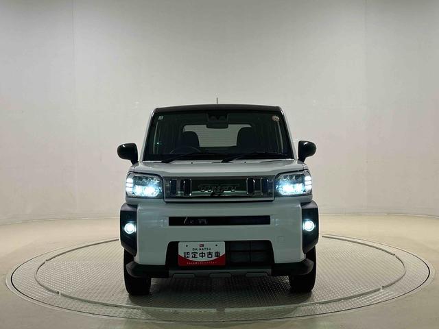 タフト Ｇターボ　ダーククロムベンチャー　シートヒーター　スカイフィールトップ　クロムパック　メッキパック　インテリアアクセント　ＬＥＤオートハイビーム＆フォグランプ　電動パーキングブレーキ　バックカメラ　アルミホイール（43枚目）