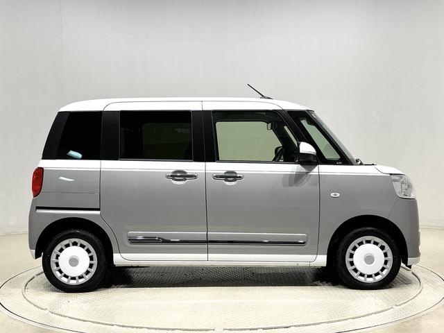 ムーヴキャンバス ストライプスG 保温機能付きドリンクホルダー シートヒーター 後席両側パワースライドドア バックモニター オートライト サイドエアバッグ 電動パーキングブレーキ オートエアコン LEDヘッドライト・フォグランプ キーフリーシステム プッシュボタンスタート(7枚目)