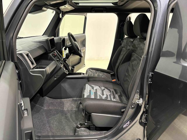 タフト G クロムベンチャー 運転席・助手席シートヒーター 純正ナビ装着用アップグレードパック 電動パーキングブレーキブレーキ オートブレーキホールド機能 本革巻ステアリングホイール リバース連動リヤワイパー 15インチアルミホイール キーフリーシステム(34枚目)
