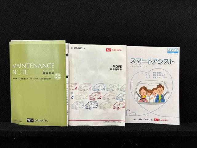 取扱説明書・整備手帳（保証書）・ガイドブックがあります