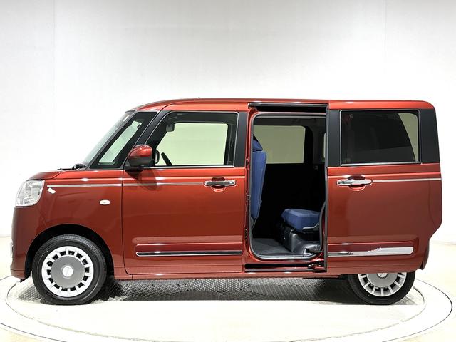 ムーヴキャンバス セオリーG キーフリーシステム シートヒーター LEDヘッドランプ・フォグランプ 電動パーキングブレーキ プッシュボタンスタート セキュリティアラーム バックカメラ 両側パワースライドドアウエルカムオープン機能 オート電動格納式ドアミラー(8枚目)