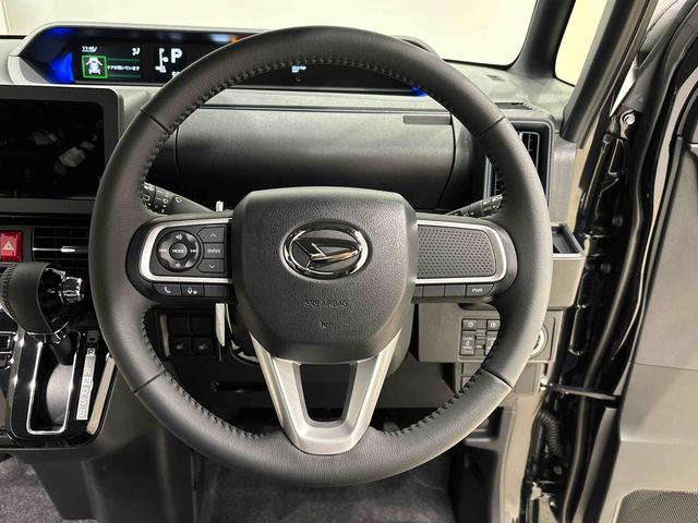 タント カスタムRS バックモニター 運転席・助手席シートヒーター 電動パーキングブレーキ LEDヘッドライト・フォグランプ 純正15インチアルミホイール キーフリーシステム オートライト サイドエアバッグ オートエアコン 革巻きステアリングホイール(12枚目)