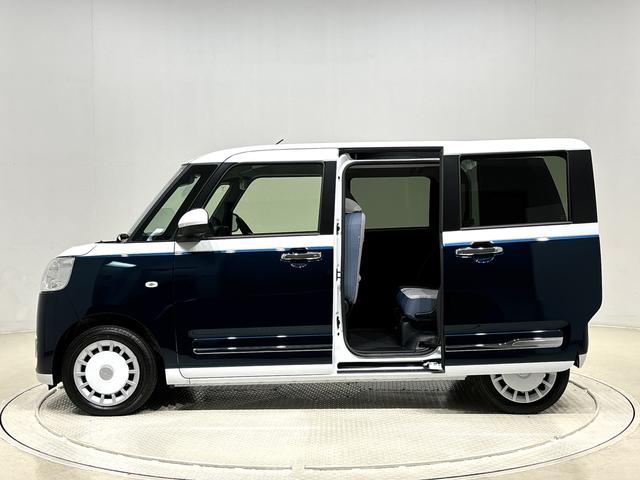 ムーヴキャンバス ストライプスＧターボ　バックモニター　後席パワースライドドア　運転席・助手席シートヒーター　ＬＥＤヘッドライト・フォグランプ　電動パーキングブレーキ　サイドエアバッグ　オートライト　オートエアコン　キーフリーシステム　プッシュボタンスタート（8枚目）