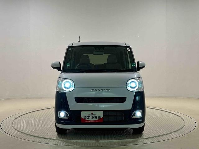 ムーヴキャンバス ストライプスＧターボ　バックモニター　後席パワースライドドア　運転席・助手席シートヒーター　ＬＥＤヘッドライト・フォグランプ　電動パーキングブレーキ　サイドエアバッグ　オートライト　オートエアコン　キーフリーシステム　プッシュボタンスタート（44枚目）