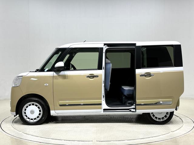 ムーヴキャンバス ストライプスＧ　バックモニター対応カメラ　シートヒーター　ＬＥＤオートライト・フォグランプ　電動パーキングブレーキ　プッシュボタンスタート　セキュリティアラーム　バックカメラ　両側パワースライドドアウエルカムオープン機能　オート電動格納式ドアミラー（8枚目）