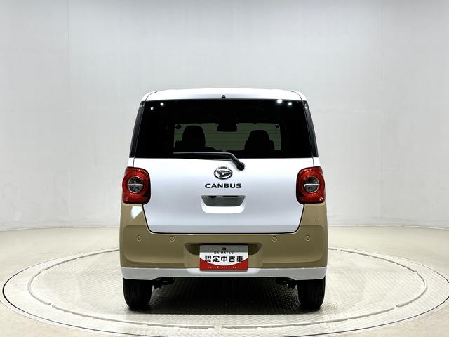 ムーヴキャンバス ストライプスＧ　バックモニター対応カメラ　シートヒーター　ＬＥＤオートライト・フォグランプ　電動パーキングブレーキ　プッシュボタンスタート　セキュリティアラーム　バックカメラ　両側パワースライドドアウエルカムオープン機能　オート電動格納式ドアミラー（9枚目）